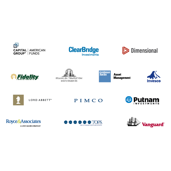 Logos of some of the high-performing fund offerings for Strategic Objectives II.
