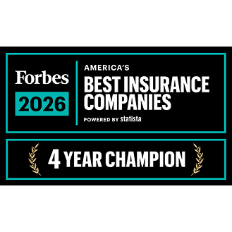 Forbes Best Insurance Company 4 Year award