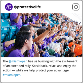 Kids express excitement as they watch a match at the Miami Open.