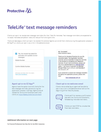 cover of TeleLife Text messaging Job Aid resource material
