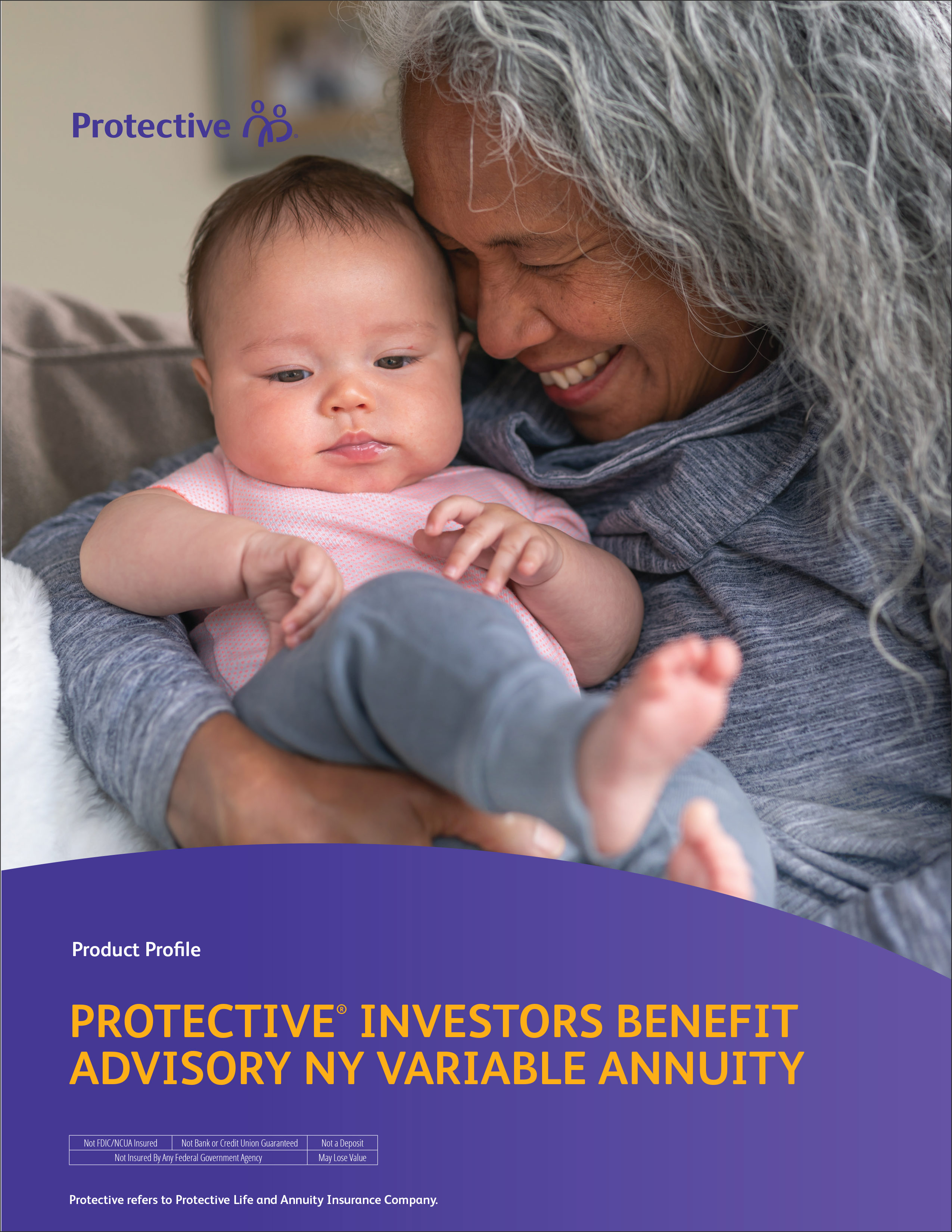 Brochure cover for a detailed guide about the Protective Investors Benefit Advisory variable annuity.