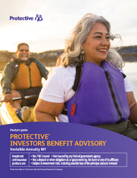 A cover for the Protective Investors Benefit Advisory NY variable annuity guide.