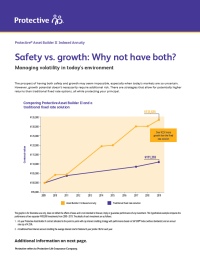 Flyer on balancing safety and growth in retirement planning.