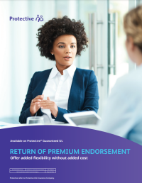 The cover of the Protective return of premium endorsement guide