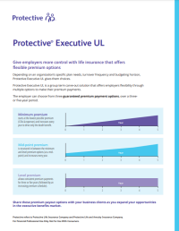 The cover of the Protective Executive UL premium options flyer