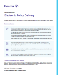Cover of Getting Started Guide Electronic Policy Delivery