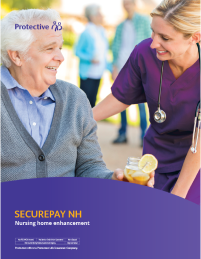 a cover for a brochure that explains the SecurePay Pro lifetime income benefit.