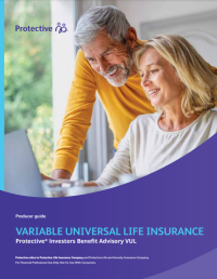 Cover of the Protective Investors Benefit Advisory VUL producer guide