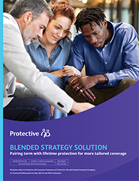 The cover of the Protective blended strategy solution brochure.
