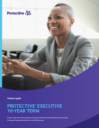 The cover of the Protective Executive 10-Year Term producer guide.