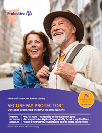 Cover of the SecurePay Protector benefit guide.