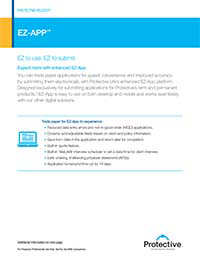 Cover of the Protective EZ-App flyer