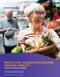 Cover of Protective Guaranteed Income Indexed Annuity interest crediting brochure.