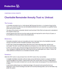  Charitable remainder annuity trust vs. antitrust brochure