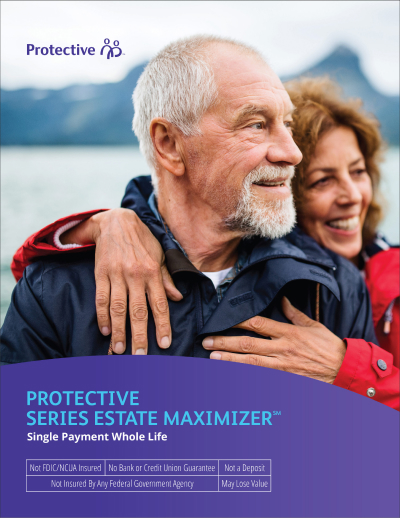 The cover of the Protective Series Estate Maximizer whole life insurance product profile