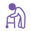 Person with a walker icon