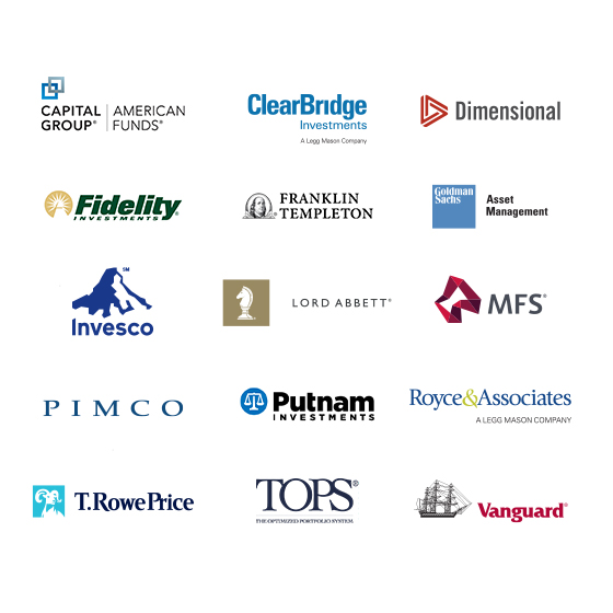 Logos of some of the high-performing fund offerings for Strategic Objectives II.