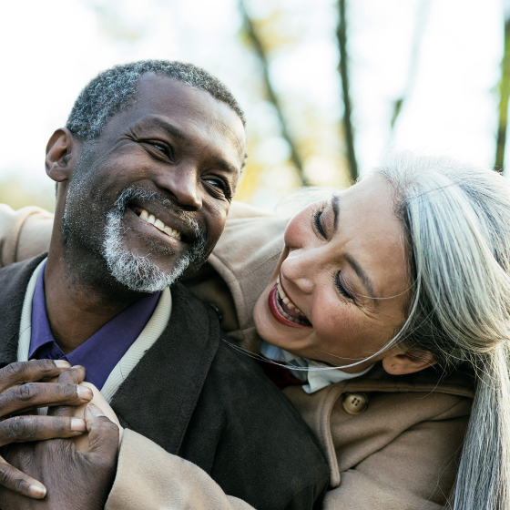Couple excited about retirement knowing they'll have guaranteed lifetime income with Protective Series Foundation annuity.