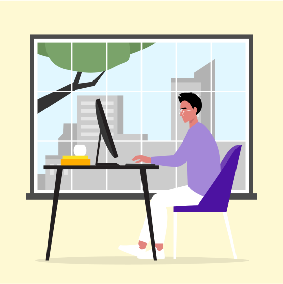 An illustration representing a client who has life insurance through their employer.