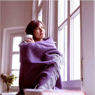 A client feels comforted at home knowing there's a potential solution to help offset her medical expenses.