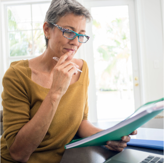 A woman considering her key retirement decisions