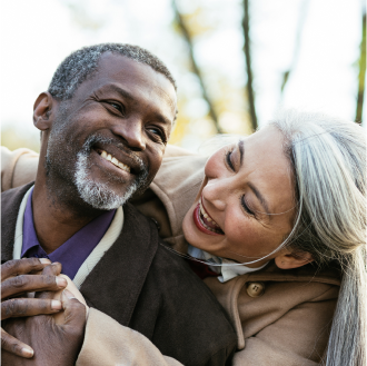Couple excited about retirement knowing they'll have guaranteed lifetime income with Protective Series Foundation annuity.